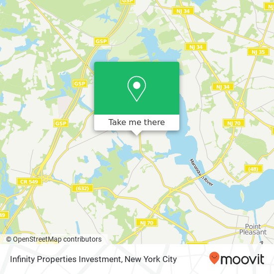 Infinity Properties Investment map