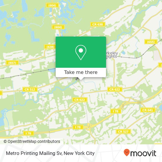 Metro Printing Mailing Sv map