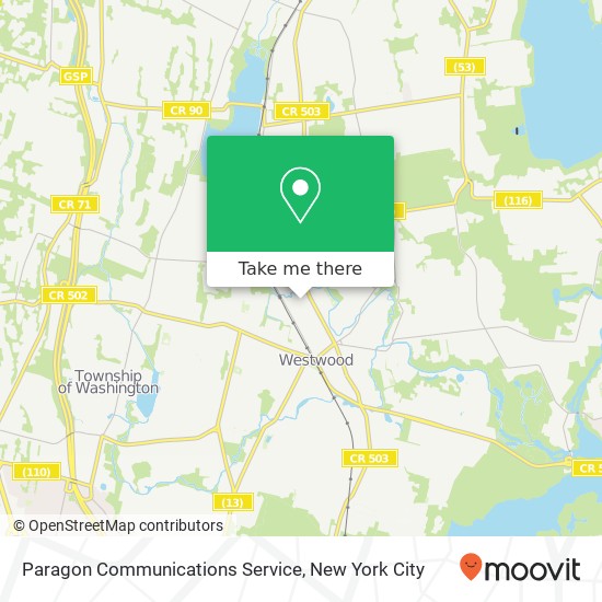 Paragon Communications Service map