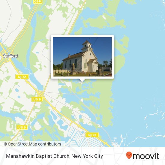 Manahawkin Baptist Church map