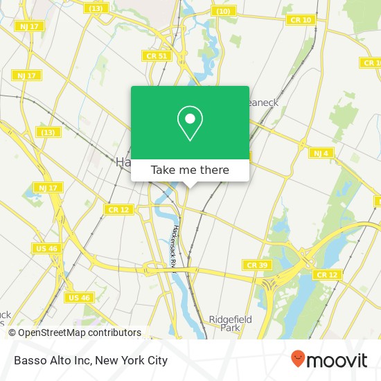 Basso Alto Inc map