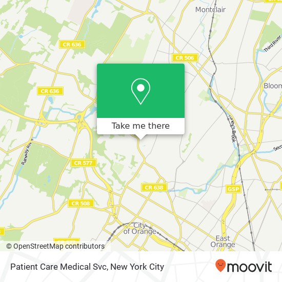 Patient Care Medical Svc map