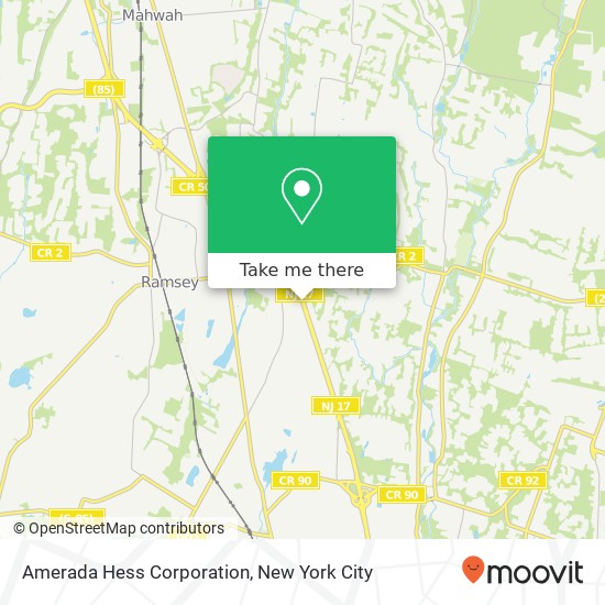 Amerada Hess Corporation map