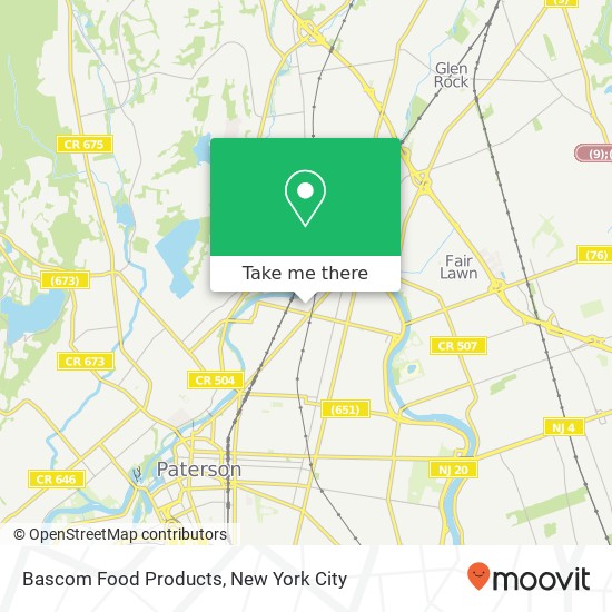 Bascom Food Products map