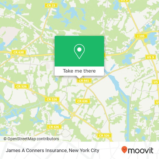 Mapa de James A Conners Insurance