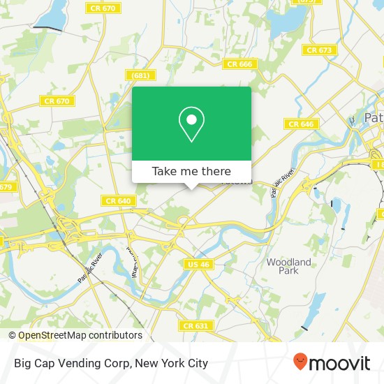 Mapa de Big Cap Vending Corp