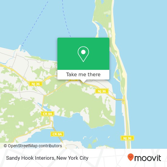 Sandy Hook Interiors map