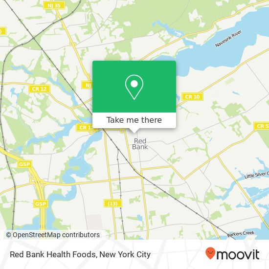 Red Bank Health Foods map