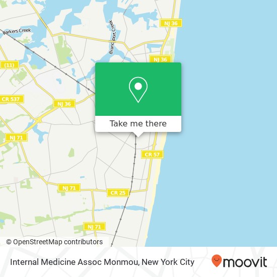 Mapa de Internal Medicine Assoc Monmou