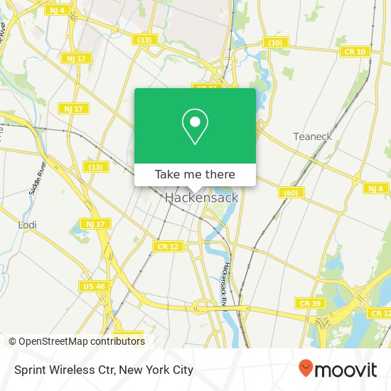 Mapa de Sprint Wireless Ctr