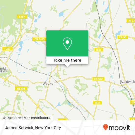 James Barwick map