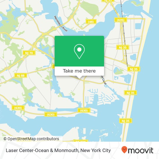 Mapa de Laser Center-Ocean & Monmouth