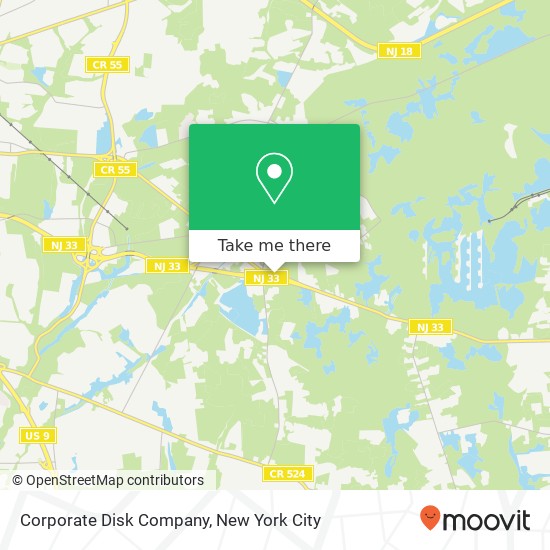 Mapa de Corporate Disk Company