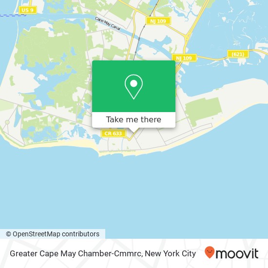 Mapa de Greater Cape May Chamber-Cmmrc