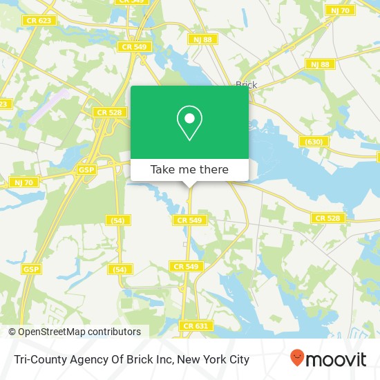Tri-County Agency Of Brick Inc map