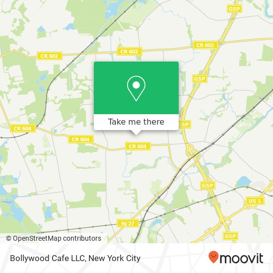 Mapa de Bollywood Cafe LLC