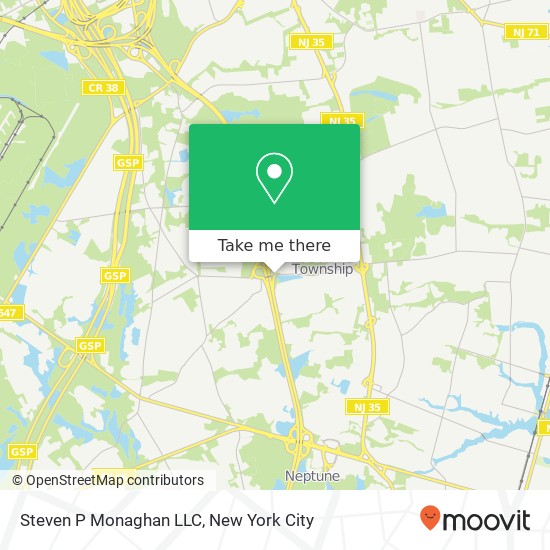 Steven P Monaghan LLC map