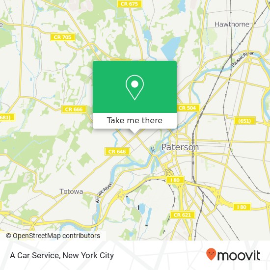 A Car Service map