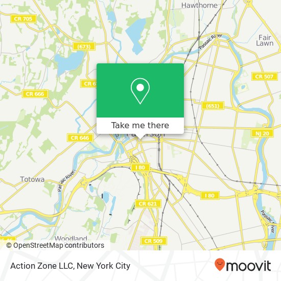 Mapa de Action Zone LLC