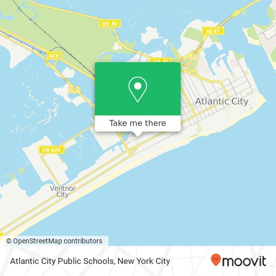 Atlantic City Public Schools map