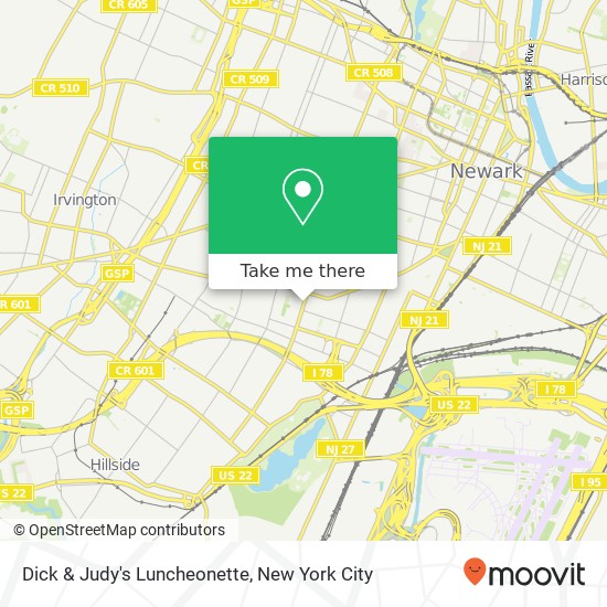 Mapa de Dick & Judy's Luncheonette