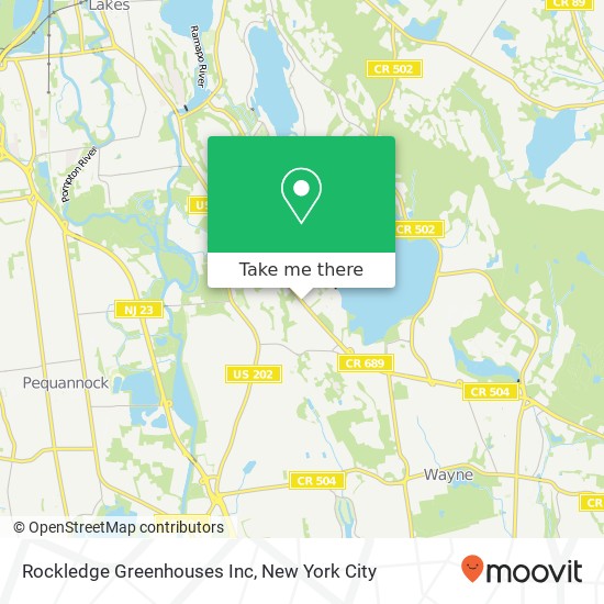 Rockledge Greenhouses Inc map