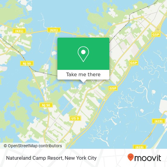 Natureland Camp Resort map