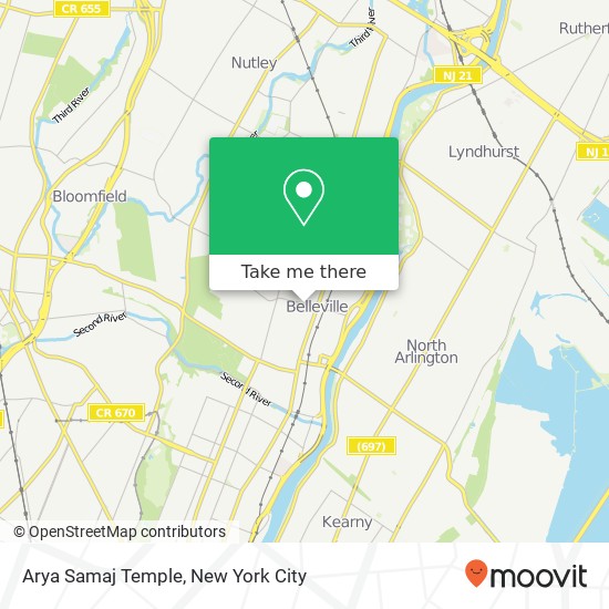 Mapa de Arya Samaj Temple