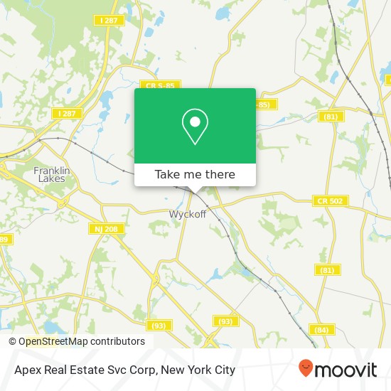 Mapa de Apex Real Estate Svc Corp