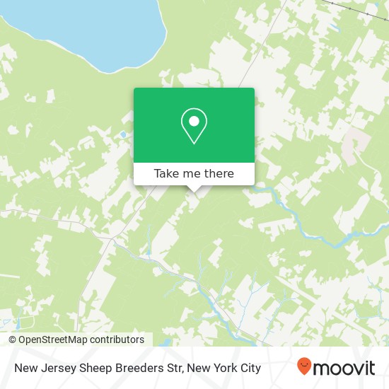 Mapa de New Jersey Sheep Breeders Str