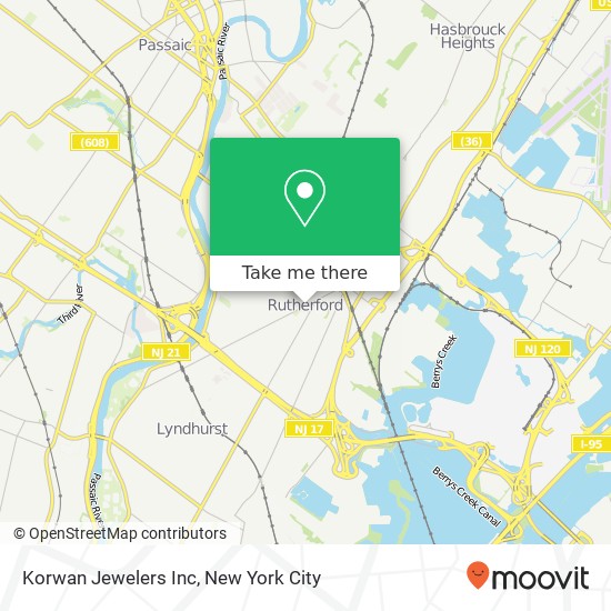 Mapa de Korwan Jewelers Inc