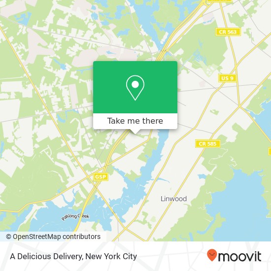 A Delicious Delivery map