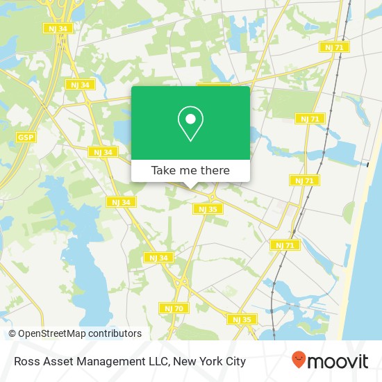 Mapa de Ross Asset Management LLC