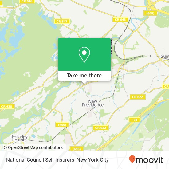 National Council Self Insurers map