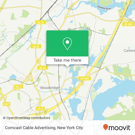 Mapa de Comcast Cable Advertising