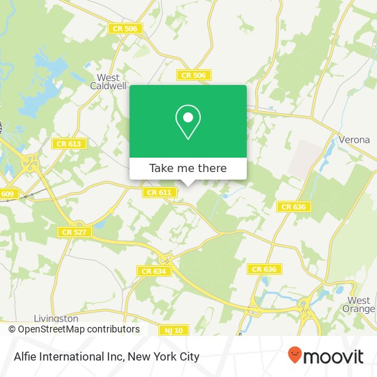 Alfie International Inc map