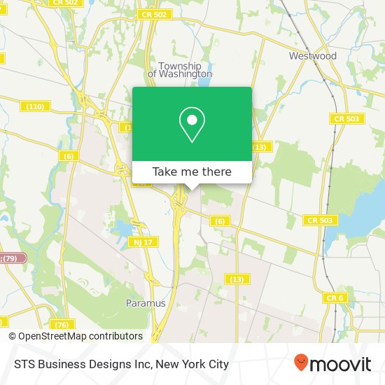STS Business Designs Inc map