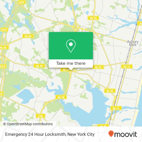 Mapa de Emergency 24 Hour Locksmith