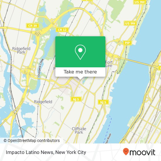 Impacto Latino News map