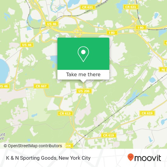 K & N Sporting Goods map