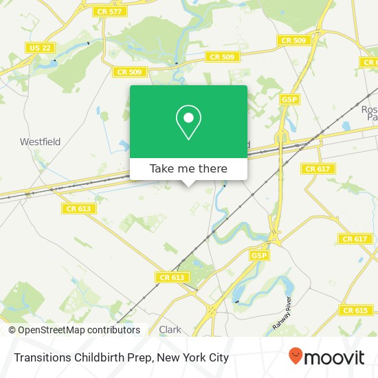 Transitions Childbirth Prep map