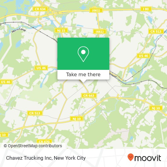 Chavez Trucking Inc map