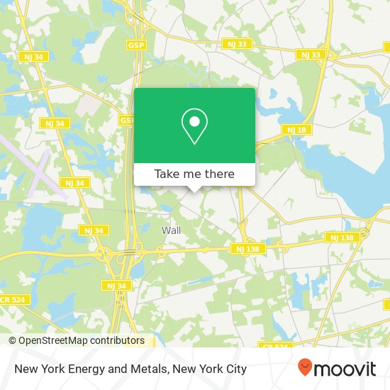 Mapa de New York Energy and Metals