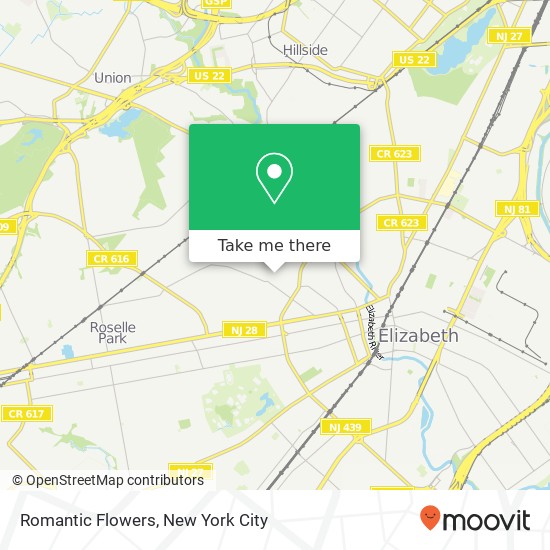 Romantic Flowers map