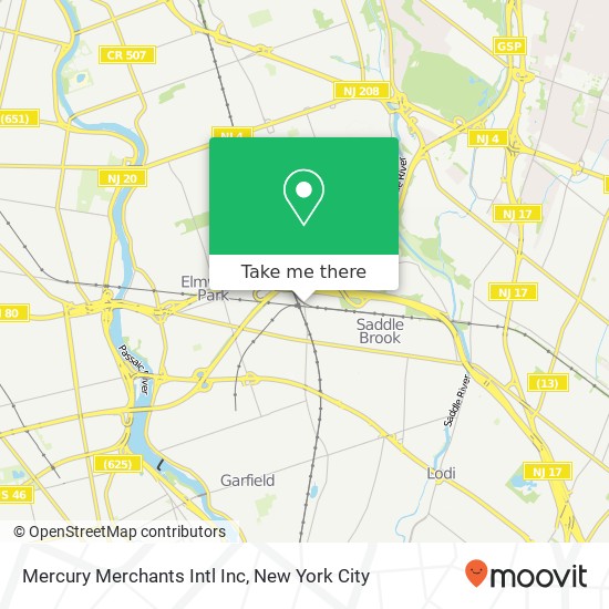 Mapa de Mercury Merchants Intl Inc