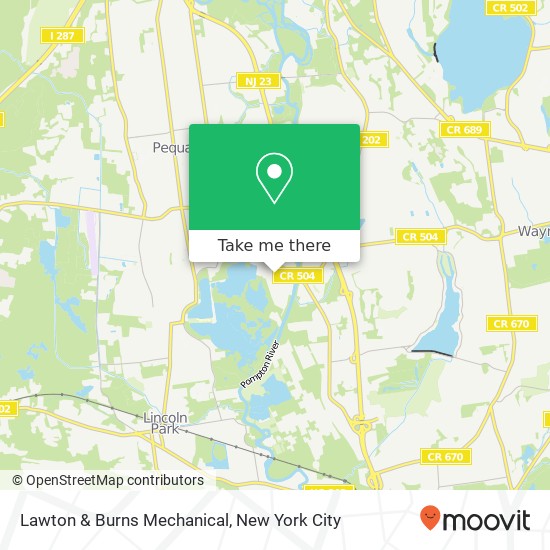 Mapa de Lawton & Burns Mechanical