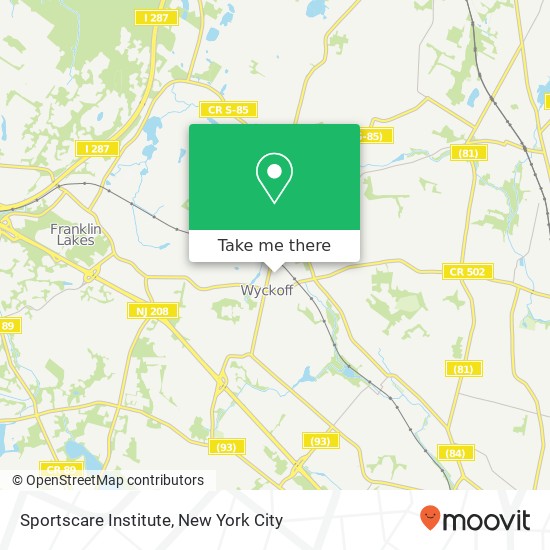 Mapa de Sportscare Institute