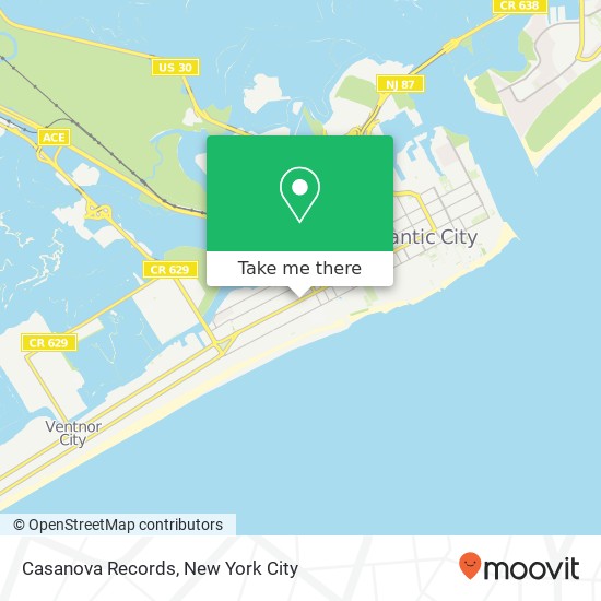 Casanova Records map