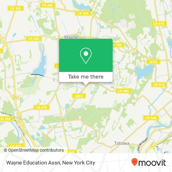 Wayne Education Assn map