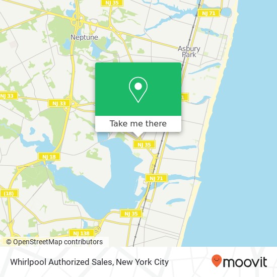 Whirlpool Authorized Sales map